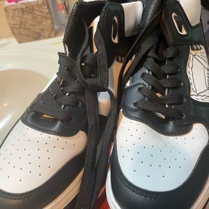 Shein shoes with drawing on side